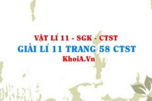 Giải Vật lí 11 trang 58 Chân trời Sáng tạo